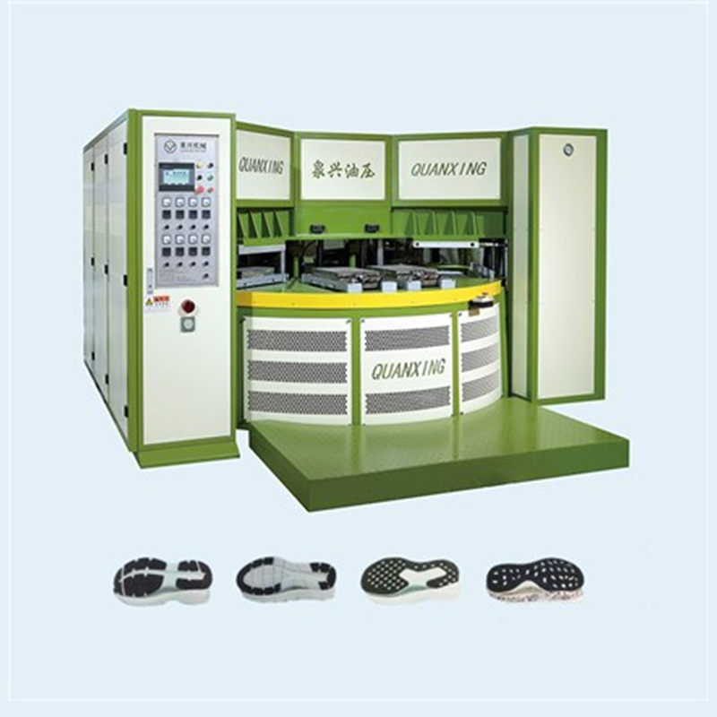 Rotary table EVA hot & cold foaming molding machine