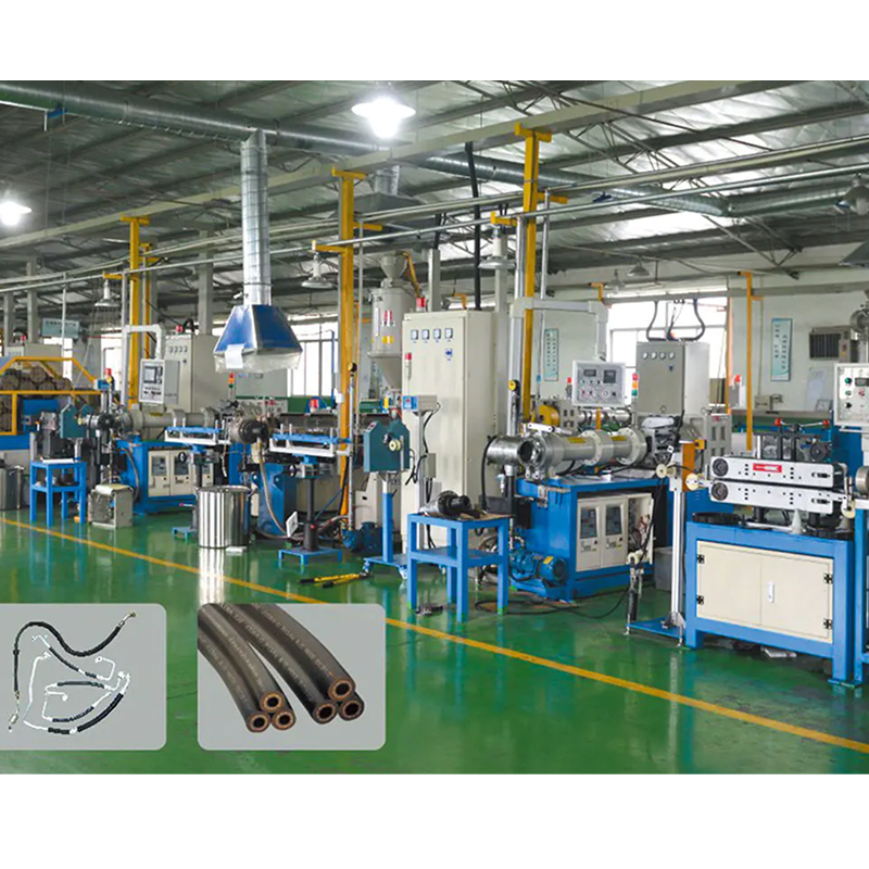 Spiral hose production line