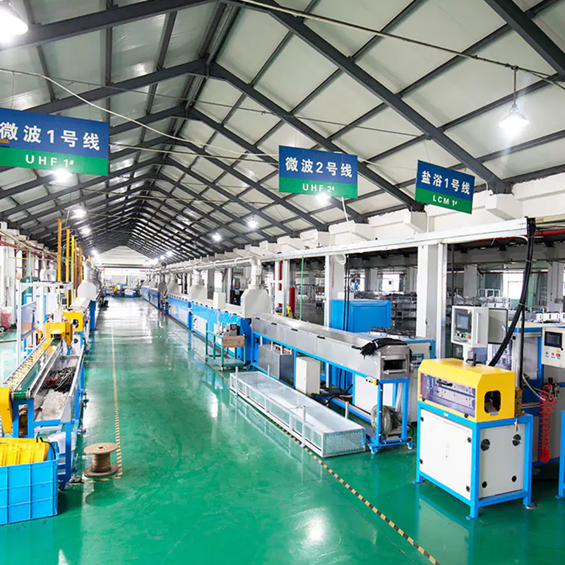 Rubber single extrusion and microwave curing production line