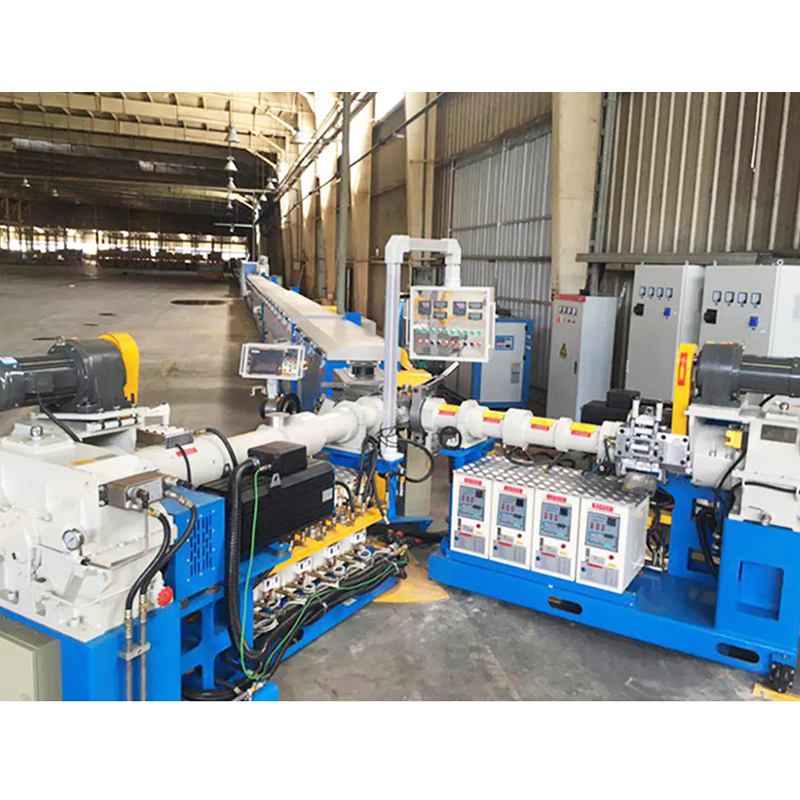 Rubber co-extrusion and microwave curing production line